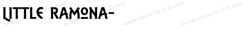 Little Ramona字体转换